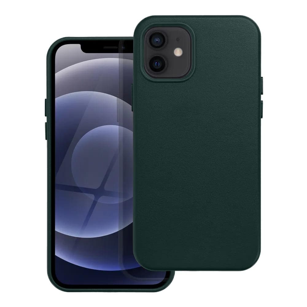 Étui en cuir Casify avec MagSafe pour iPhone 12 Mini Forest Green2