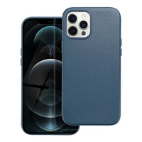 Casify Leren Hoesje met MagSafe voor iPhone 12 Pro Max Donkerblauw2