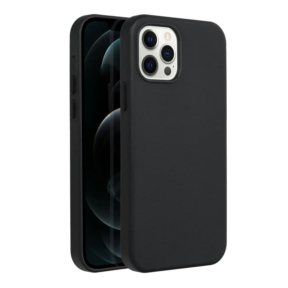 Casify Étui en cuir avec MagSafe pour iPhone 12 Pro Noir