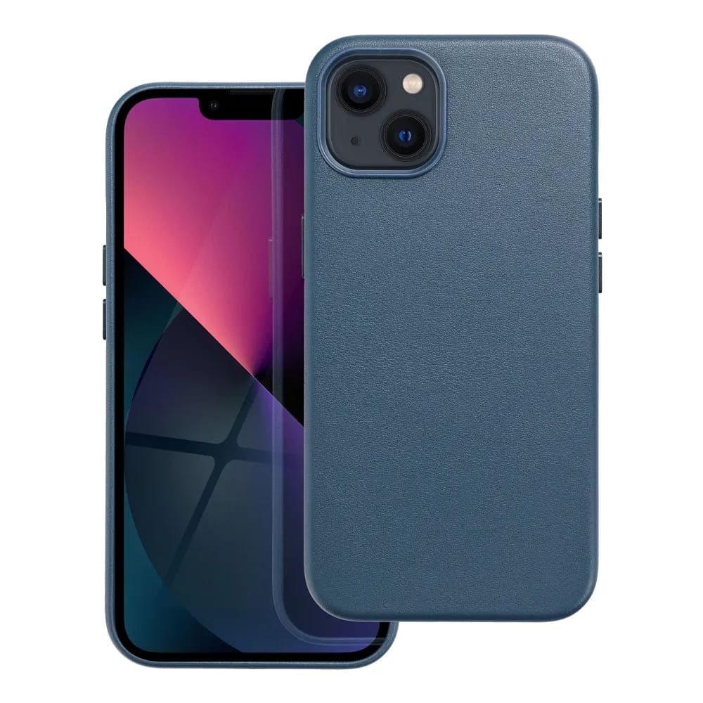 Casify Étui en cuir avec MagSafe pour iPhone 13 Mini Bleu foncé2