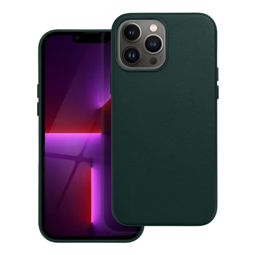 Étui en cuir Casify avec MagSafe pour iPhone 13 Pro Max Forest Green2