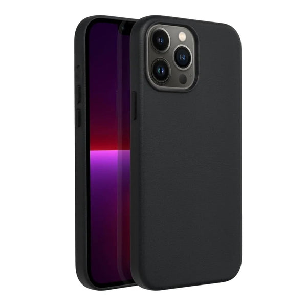 Casify Leren Hoesje met MagSafe voor iPhone 13 Pro Max Zwart