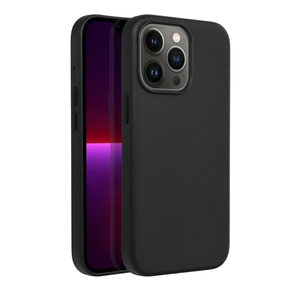 Casify Leren Hoesje met MagSafe voor iPhone 13 Pro Zwart