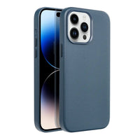 Casify Leren Hoesje met MagSafe voor iPhone 14 Pro Max Donkerblauw