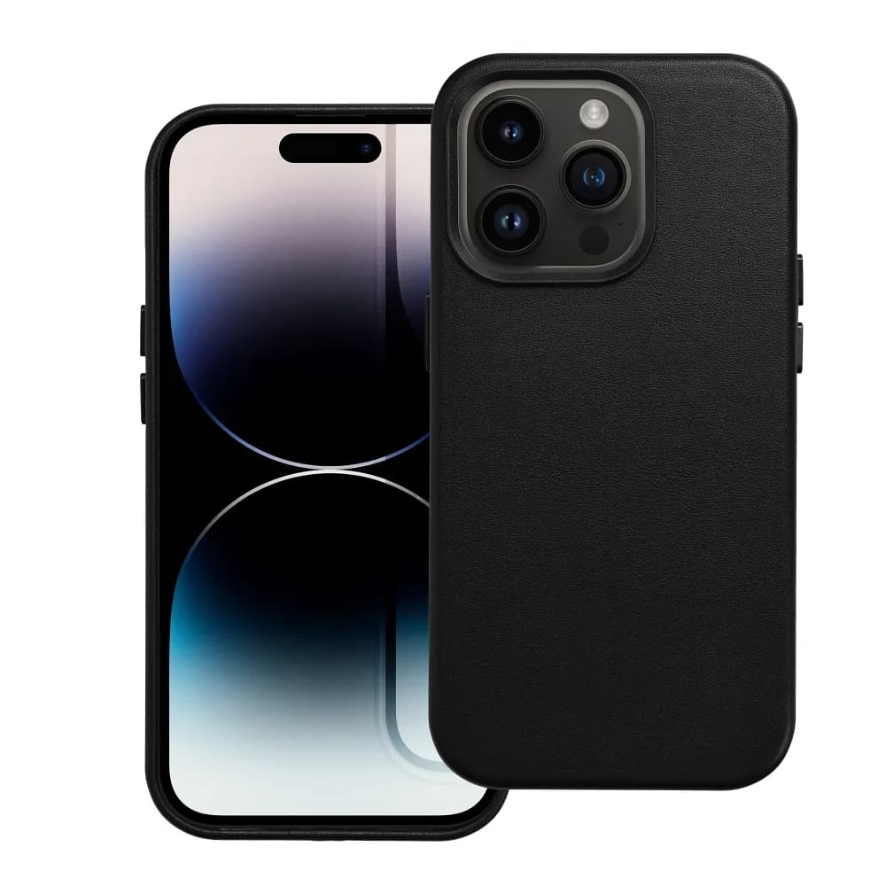 Casify Étui en cuir avec MagSafe pour iPhone 14 Pro Noir2