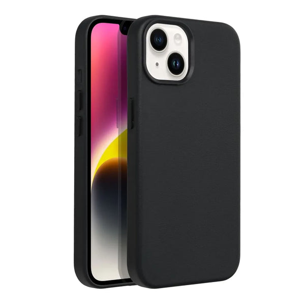 Casify Leren Hoesje met MagSafe voor iPhone 14 Zwart
