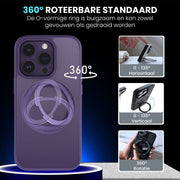 Casify MagSafe Hoesje met 360° verstelbaar Kickstand Standaard Donkerpaars2