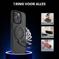 Casify MagSafe Hoesje met 360° verstelbaar Kickstand Standaard Zwart4