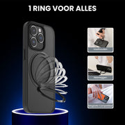 Casify MagSafe Hoesje met 360° verstelbaar Kickstand Standaard Zwart4