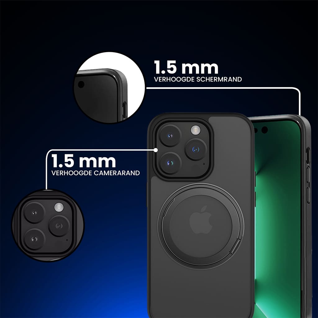 Étui Casify MagSafe avec béquille réglable à 360° Standard Noir