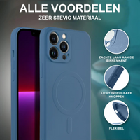 Casify Siliconen Hoesje met MagSafe Blauw4