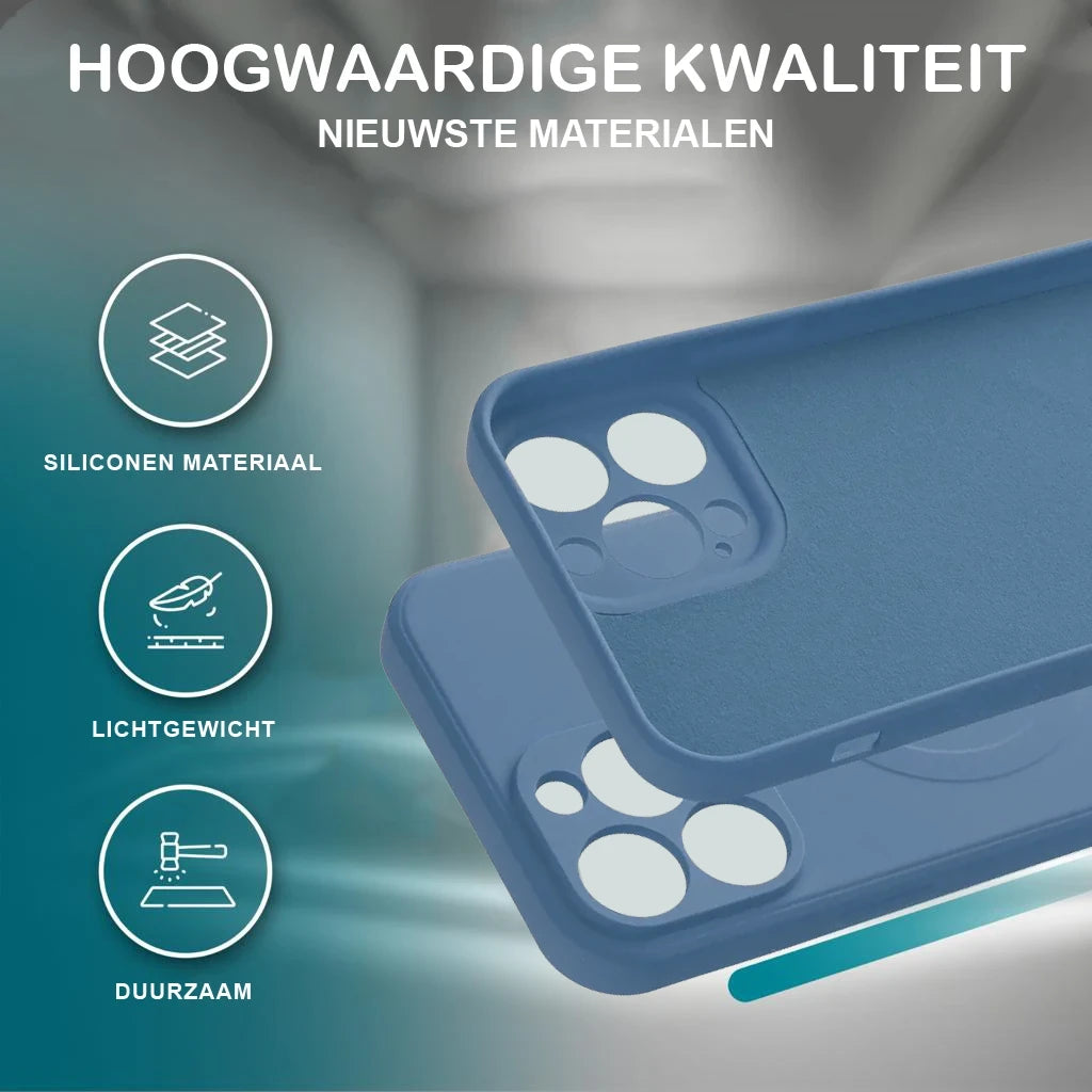 Étui en silicone Casify avec MagSafe Blue5