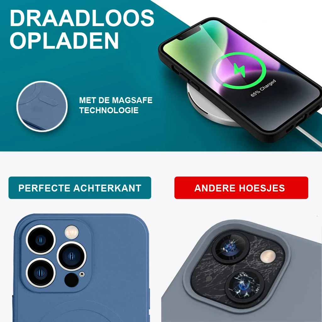 Étui en silicone Casify avec MagSafe Blue6