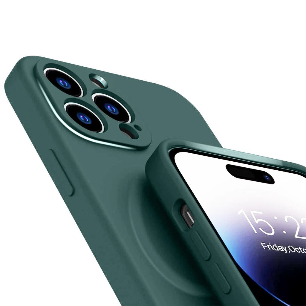 Étui en silicone Casify avec MagSafe Army Green