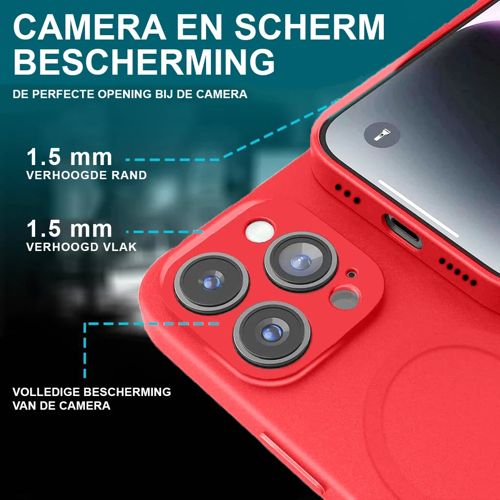 Étui en silicone Casify avec MagSafe Red2