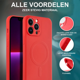 Casify Siliconen Hoesje met MagSafe Rood4