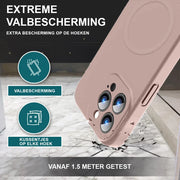 Casify Siliconen Hoesje met MagSafe Roze3