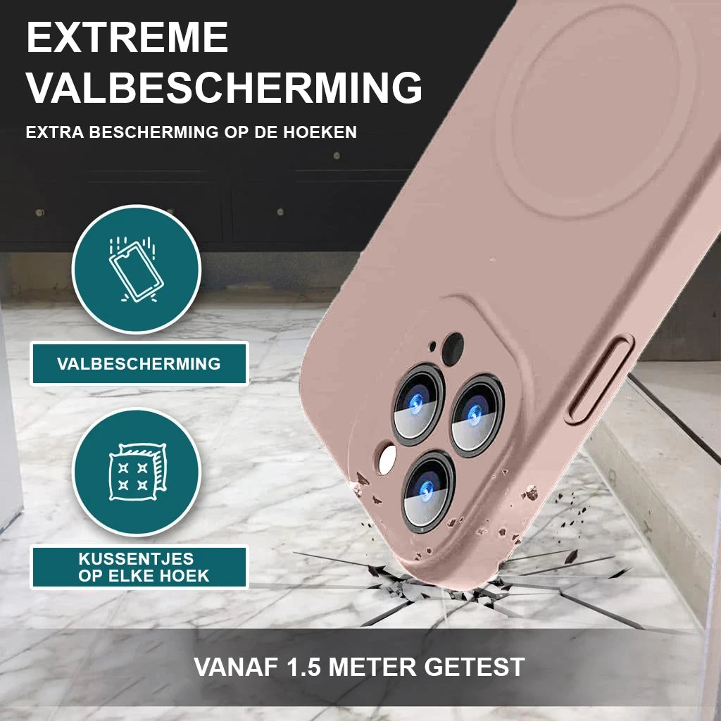 Étui en silicone Casify avec MagSafe Pink3