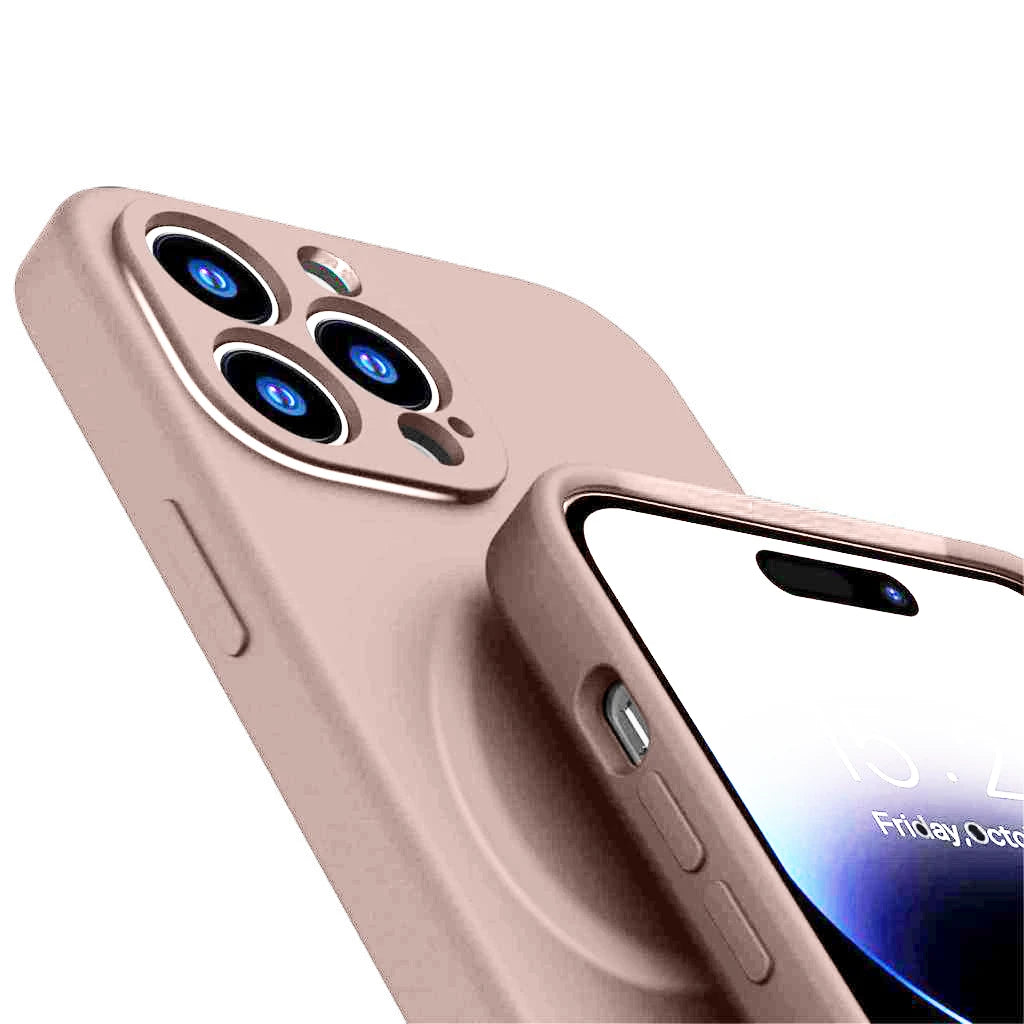 Étui en silicone Casify avec MagSafe Rose