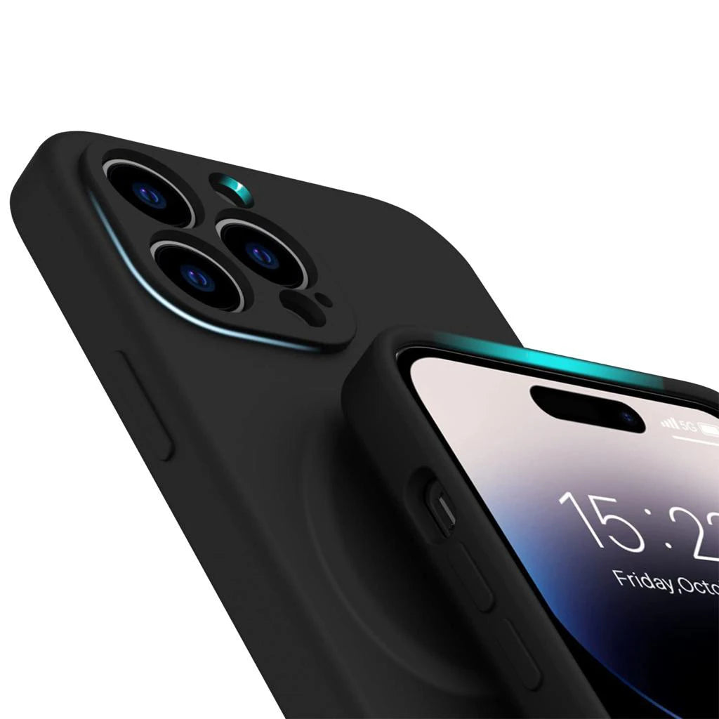 Étui en silicone Casify avec MagSafe Noir photo 1