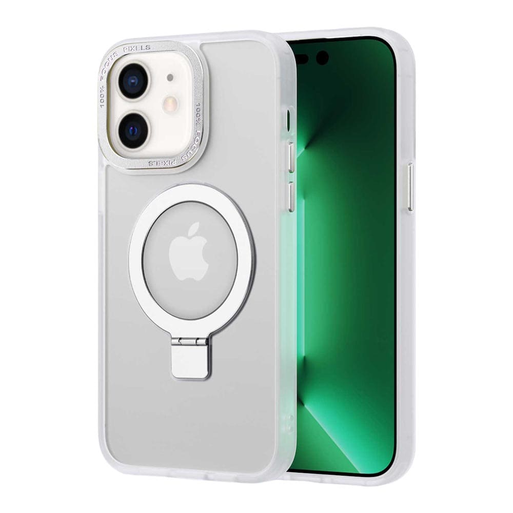 Casify Coque pour iPhone avec MagSafe et béquille Standard Mat Transparent3