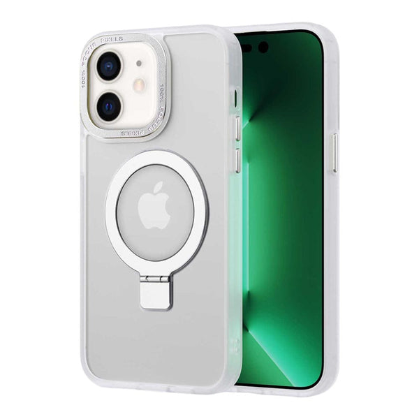 Casify iPhone Hoesje met MagSafe & Kickstand Standaard Mat Transparant3