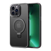 Casify iPhone Hoesje met MagSafe & Kickstand Standaard Mat Zwart