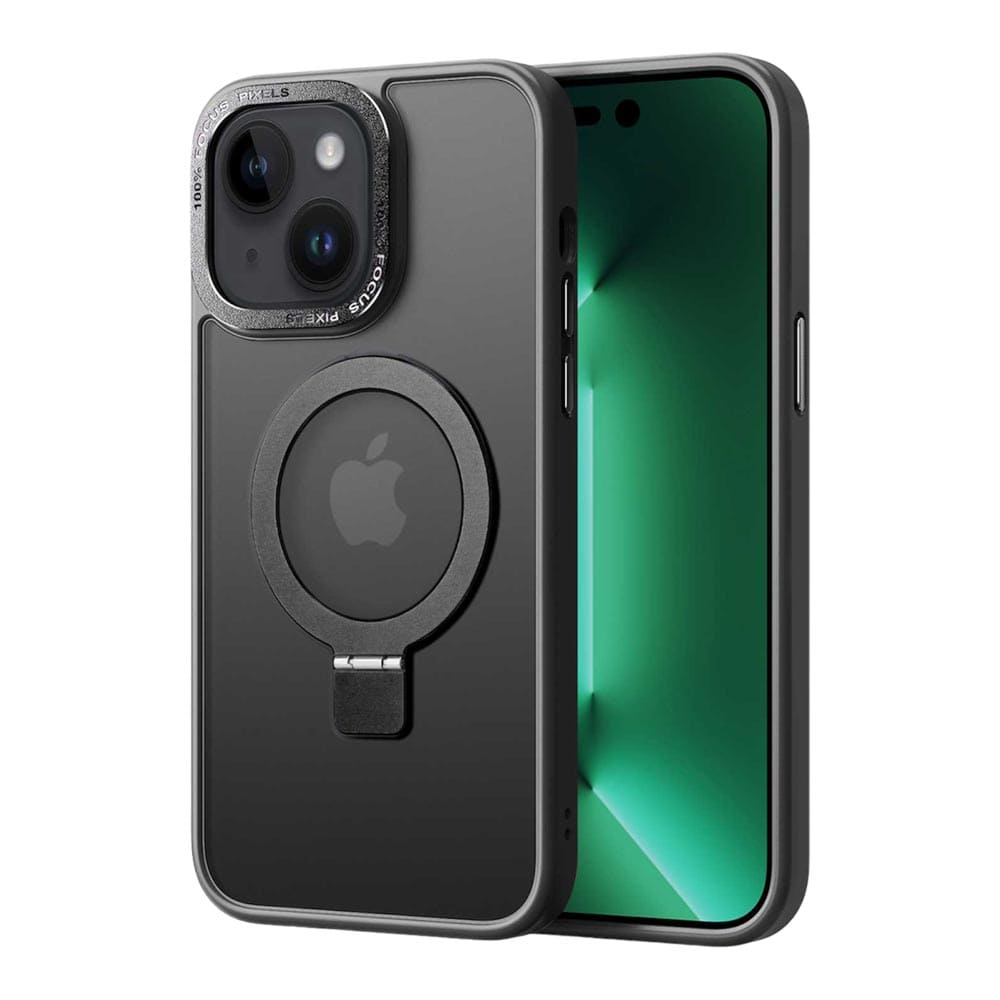 Casify Coque pour iPhone avec MagSafe et béquille Standard Noir Mat2