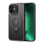 Casify iPhone Hoesje met MagSafe & Kickstand Standaard Mat Zwart3