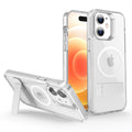 Casify Doorzichtig Kickstand Hoesje met MagSafe voor de iPhone 12 - Transparant
