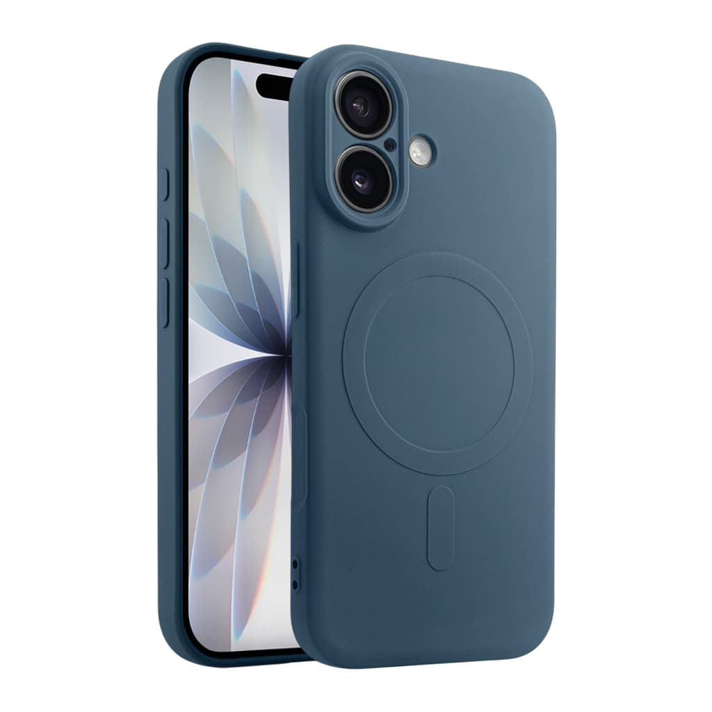 Casify Siliconen Hoesje met MagSafe voor de iPhone 17 – Blauw