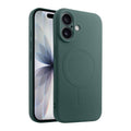 Casify Siliconen Hoesje met MagSafe voor de iPhone 17 - Legergroen