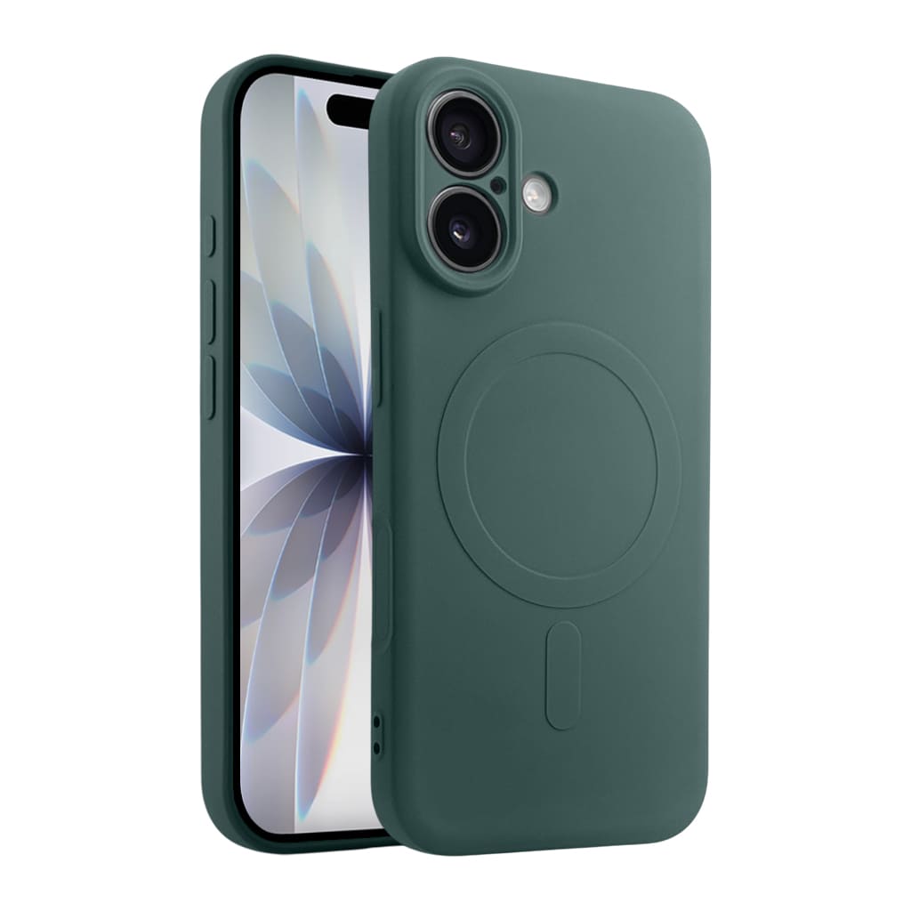 Casify Siliconen Hoesje met MagSafe voor de iPhone 17 – Legergroen
