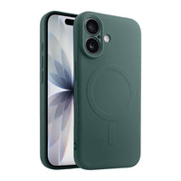 Casify Siliconen Hoesje met MagSafe voor de iPhone 17 - Legergroen