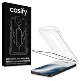 Casify Gehard Glas Full Cover Screenprotector met installatiekit voor de iPhone 15 Pro