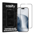 Casify Gehard Glas Full Cover Screenprotector voor de iPhone 16 Pro / 17