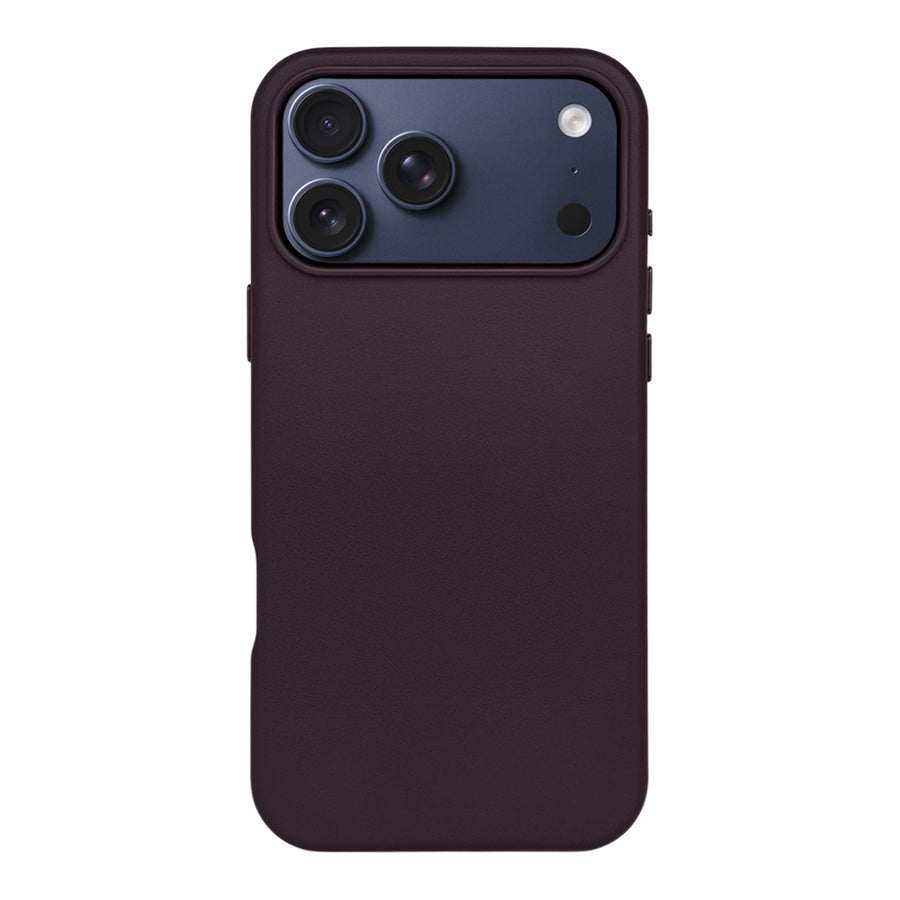 Casify Leren Hoesje met MagSafe voor de iPhone 17 Pro Max - Donkerpaars