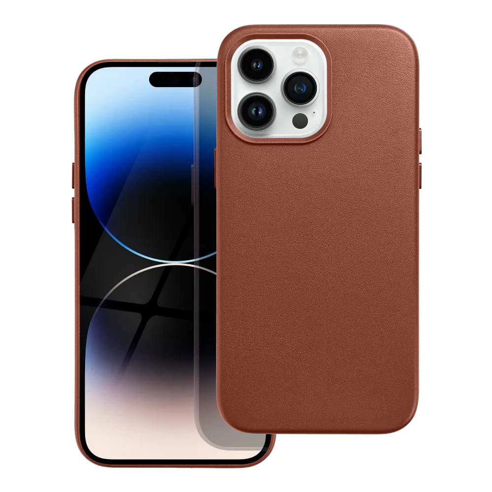 Casify Leren Hoesje met MagSafe voor de iPhone 15 Pro - Omber