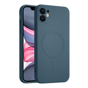 Casify Siliconen Hoesje met MagSafe voor de iPhone 11 - Blauw