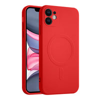 Casify Siliconen Hoesje met MagSafe voor de iPhone 11 - Rood