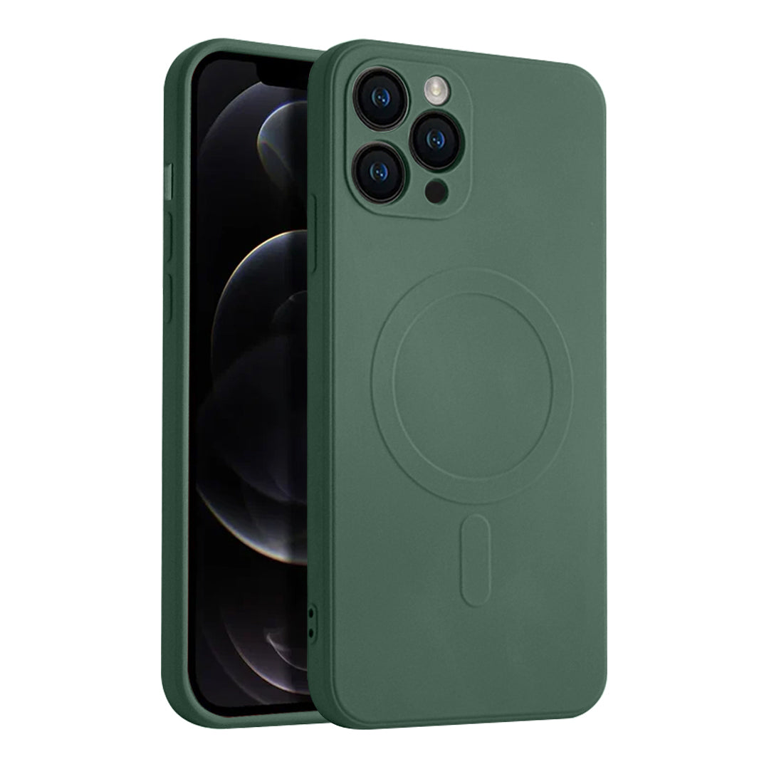 Casify Siliconen Hoesje met MagSafe voor de iPhone 11 Pro - Legergroen