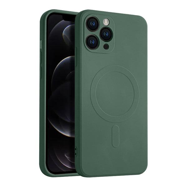 Casify Siliconen Hoesje met MagSafe voor de iPhone 11 Pro - Legergroen
