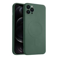 Casify Siliconen Hoesje met MagSafe voor de iPhone 11 Pro Max - Legergroen