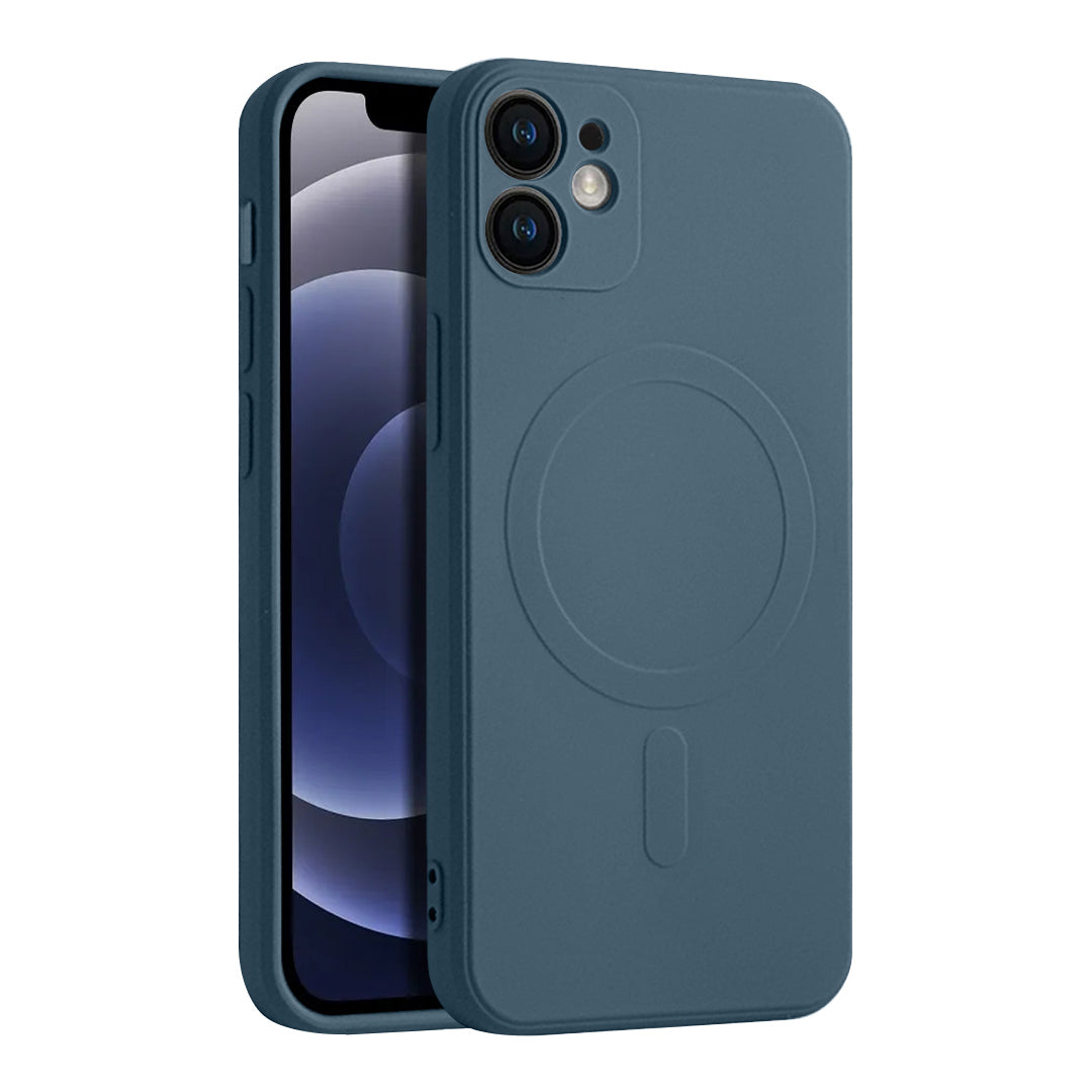 Casify Siliconen Hoesje met MagSafe voor de iPhone 12 - Blauw