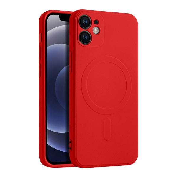 Casify Siliconen Hoesje met MagSafe voor de iPhone 12 - Rood