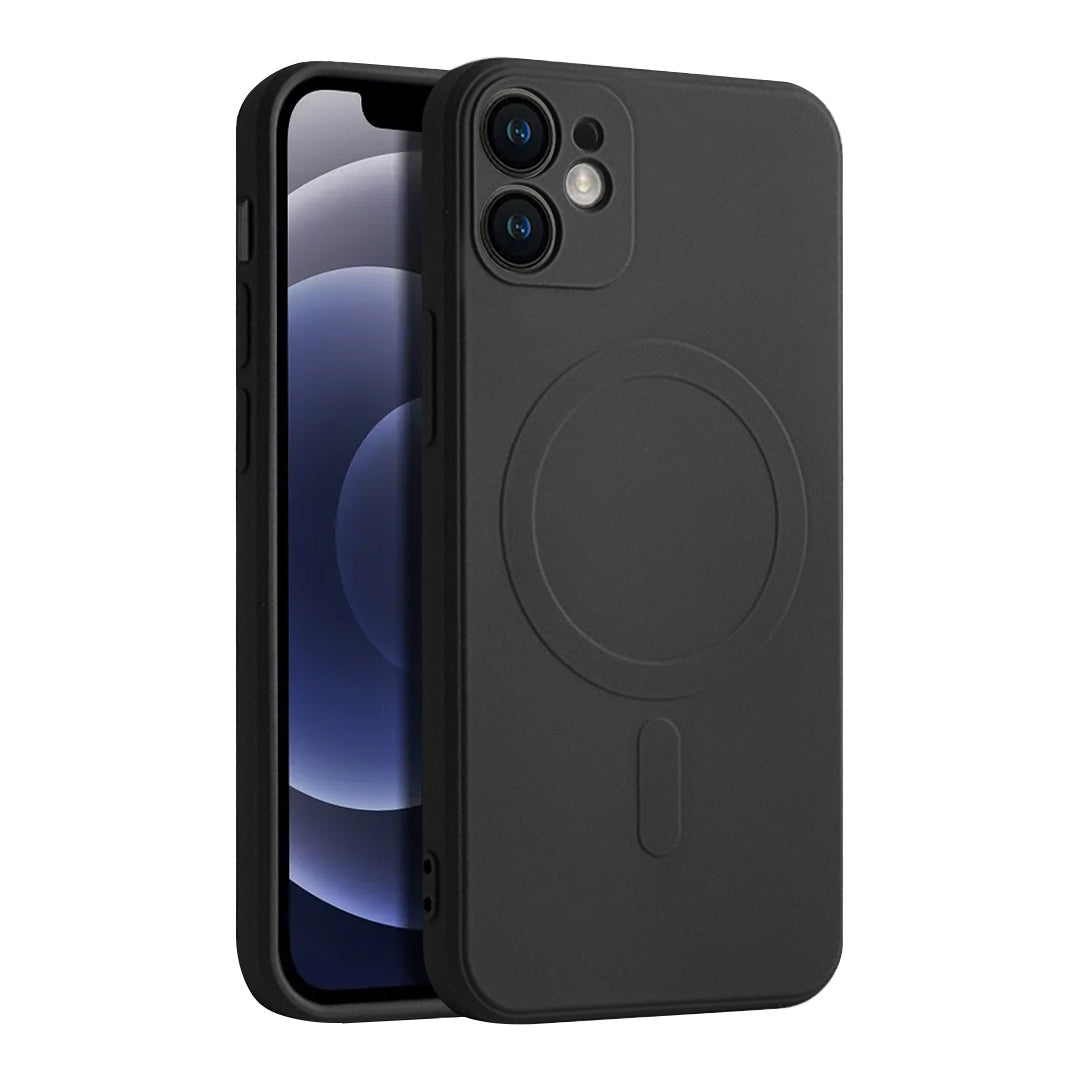 Casify Siliconen Hoesje met MagSafe voor de iPhone 12 – Zwart