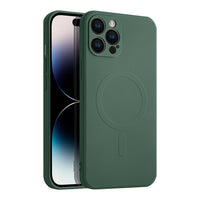Casify Siliconen Hoesje met MagSafe voor de iPhone 12 Pro Max - Legergroen