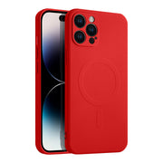 Casify Siliconen Hoesje met MagSafe voor de iPhone 12 Pro Max - Rood