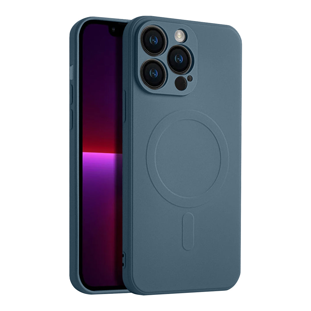 Casify Siliconen Hoesje met MagSafe voor de iPhone 13 Pro - Blauw