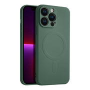 Casify Siliconen Hoesje met MagSafe voor de iPhone 13 Pro - Legergroen